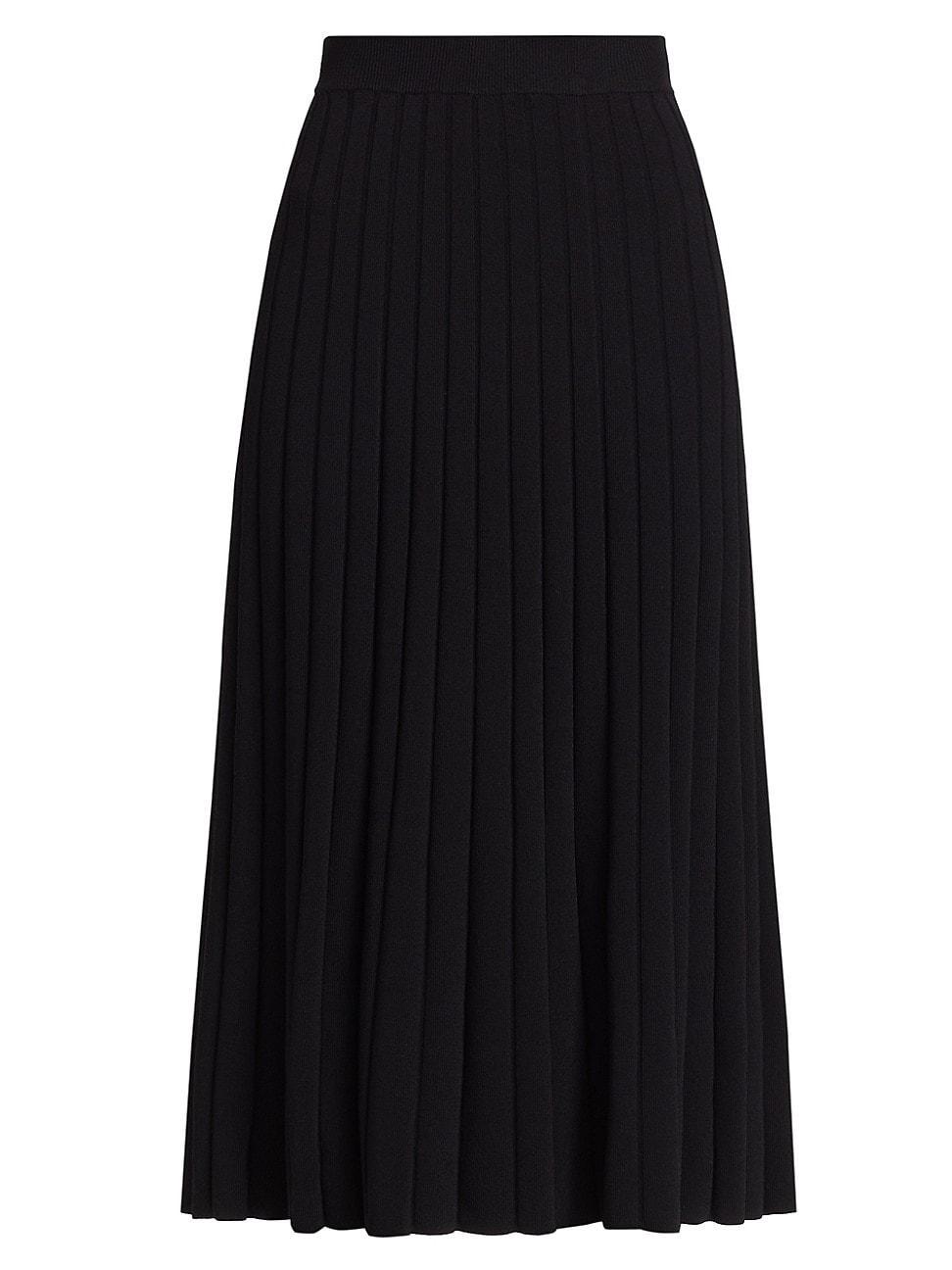 Womens Ribbed Midi Skirt Product Image