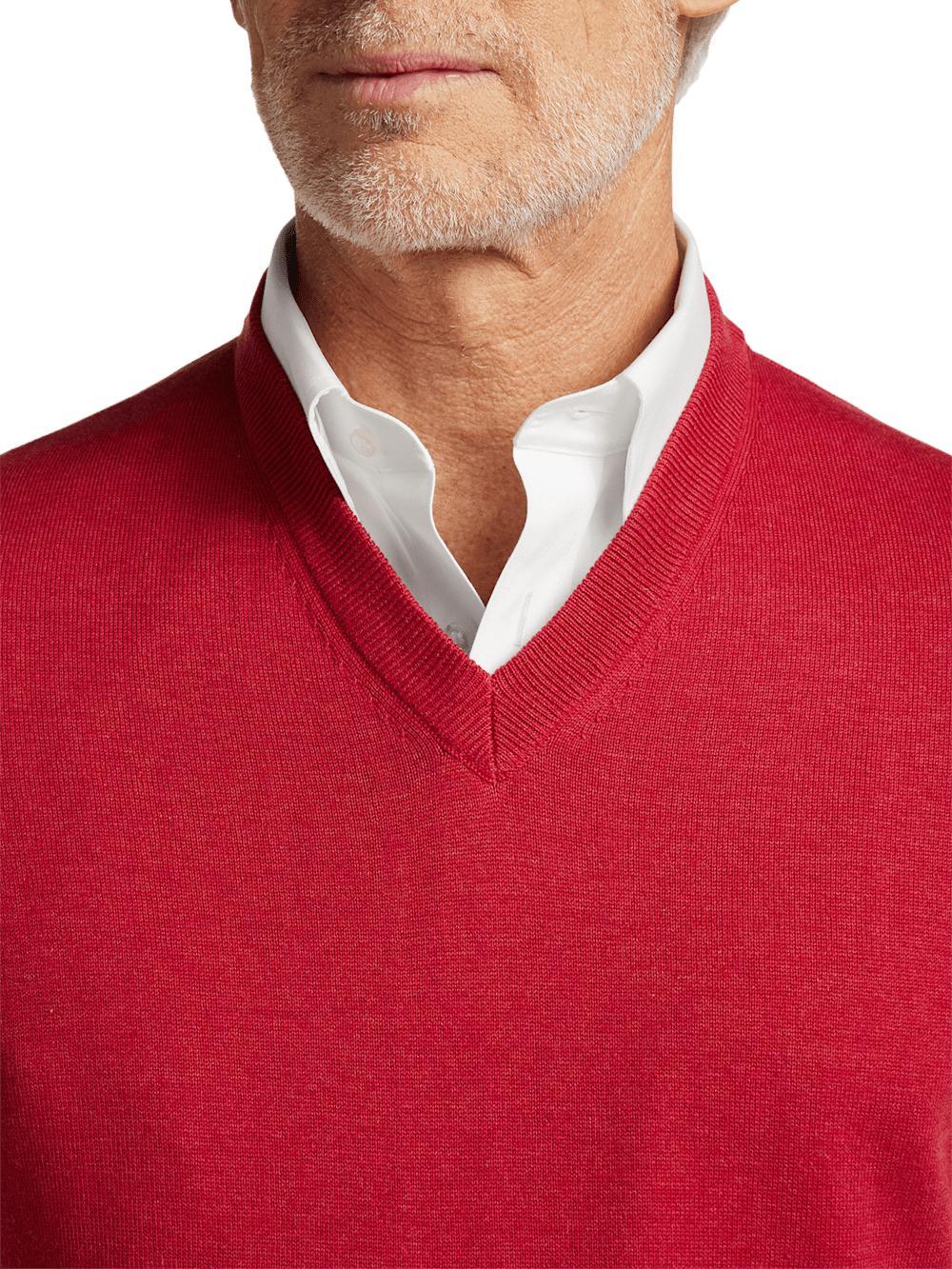 Supima Cotton Vest - Red Product Image