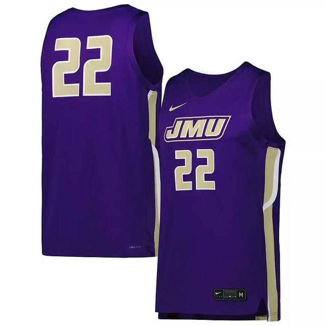 Mens Nike Purple James Madison Dukes Replica Basketball Jersey - Purple Product Image