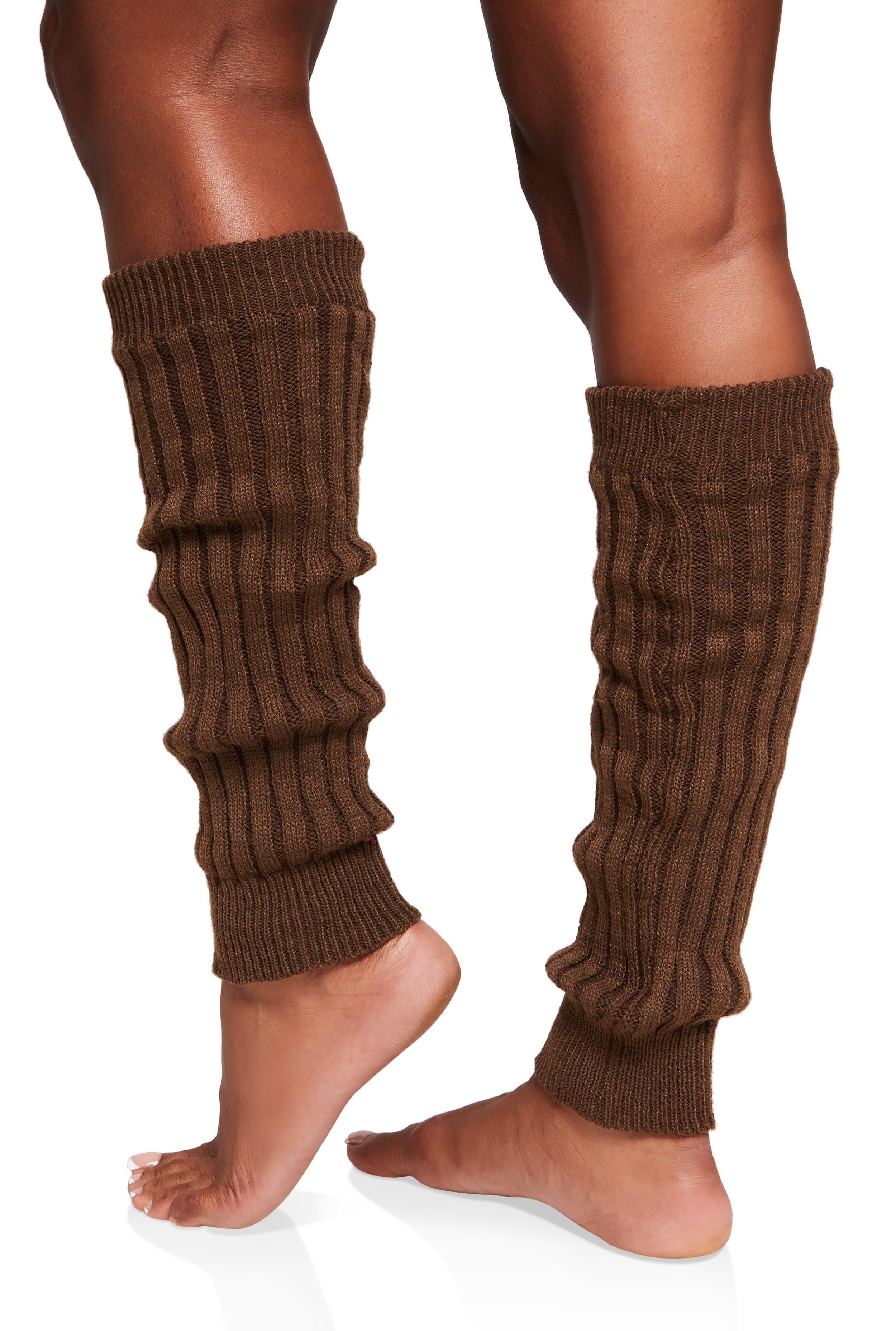 Womens Ribbed Knit Leg Warmers Product Image