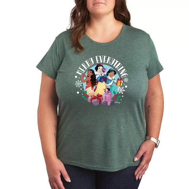 Disney Princess Plus Merry Everything Graphic Tee, Womens Product Image