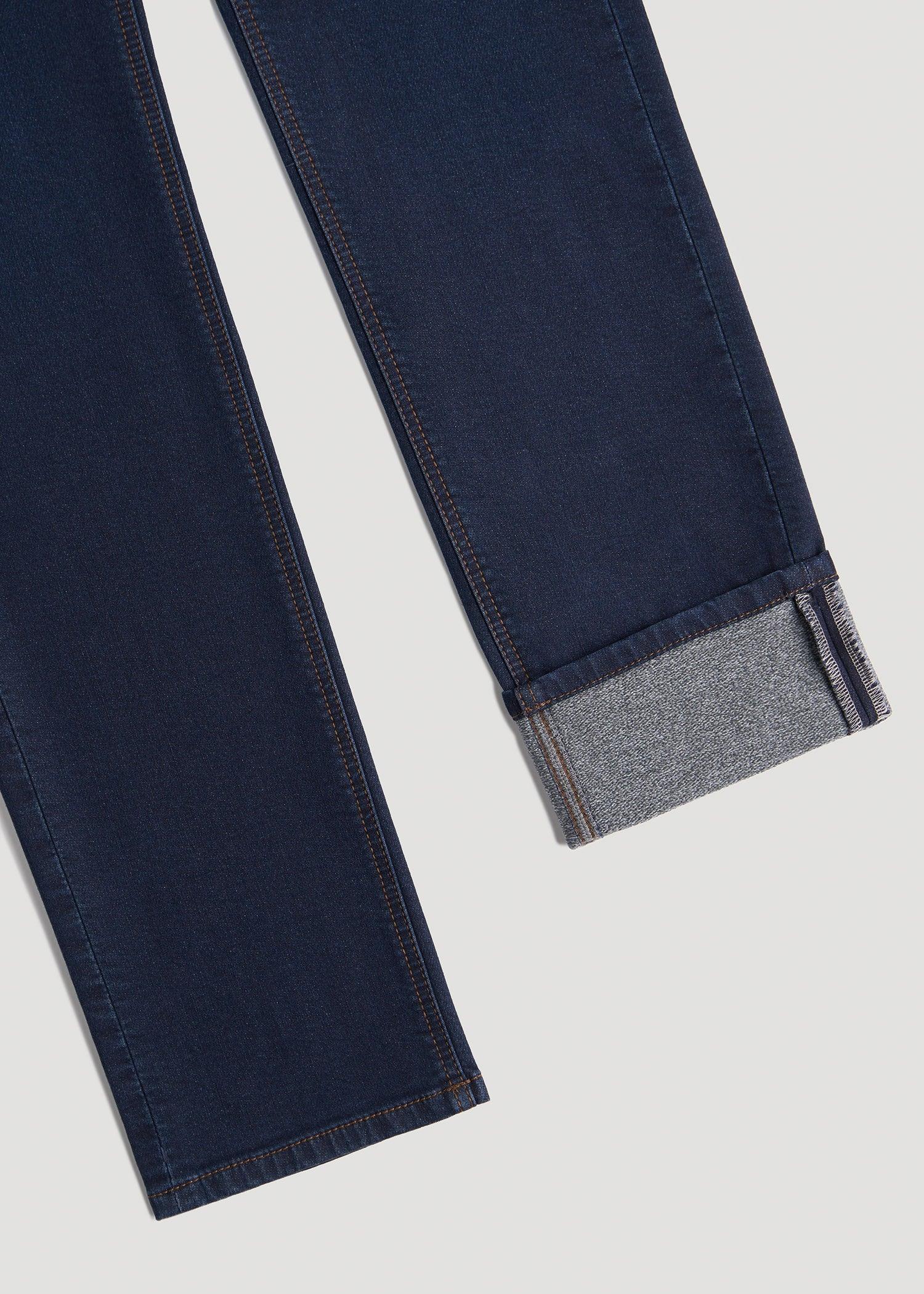 Dylan SLIM-FIT Fleeced Jeans for Tall Men in Rockies Blue Male Product Image