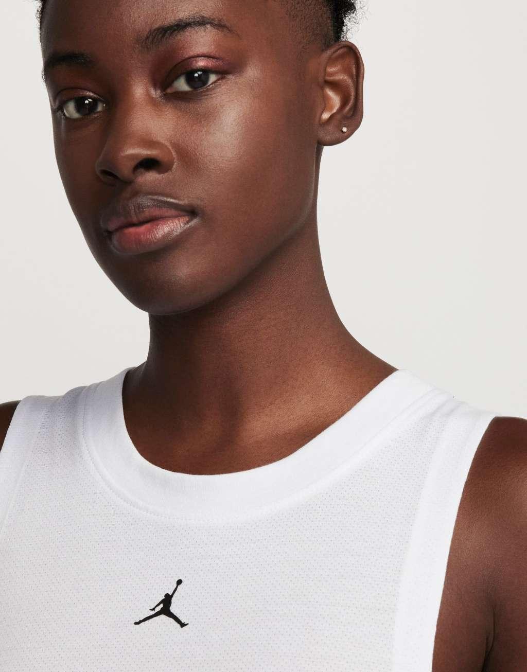 Jordan diamond jumpman tank top in white Product Image