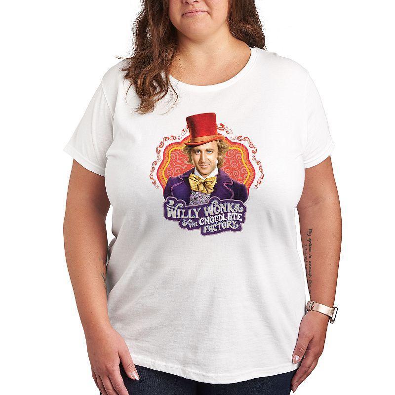 Plus Willy Wonka and the Chocolate Factory Willy Wonka Graphic Tee, Womens Product Image