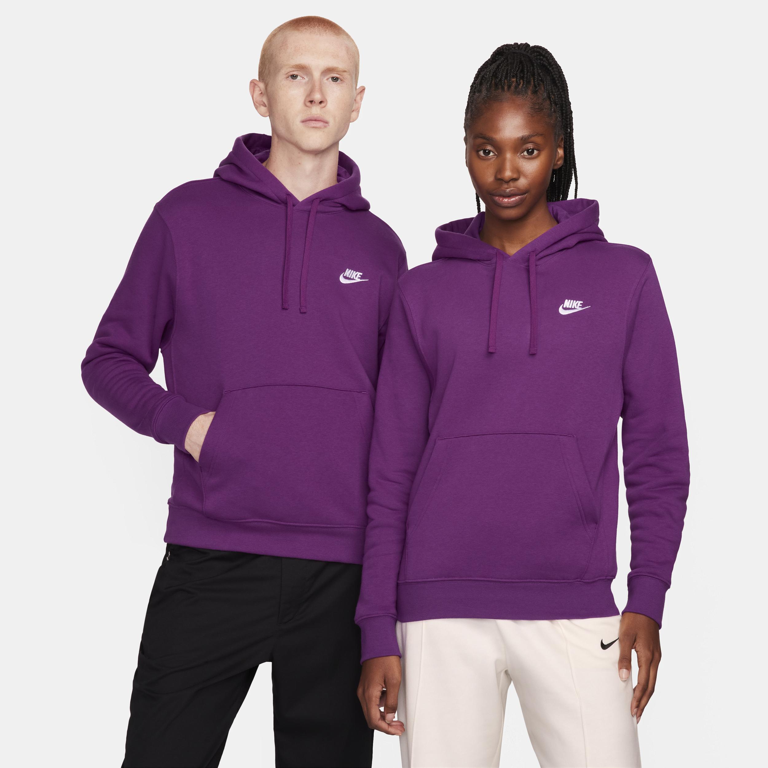 Nike Club unisex hoodie in viotech purple Product Image