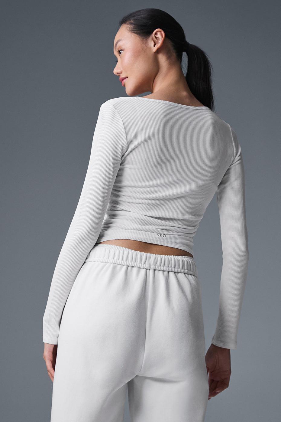 Gather Long Sleeve - White Female Product Image