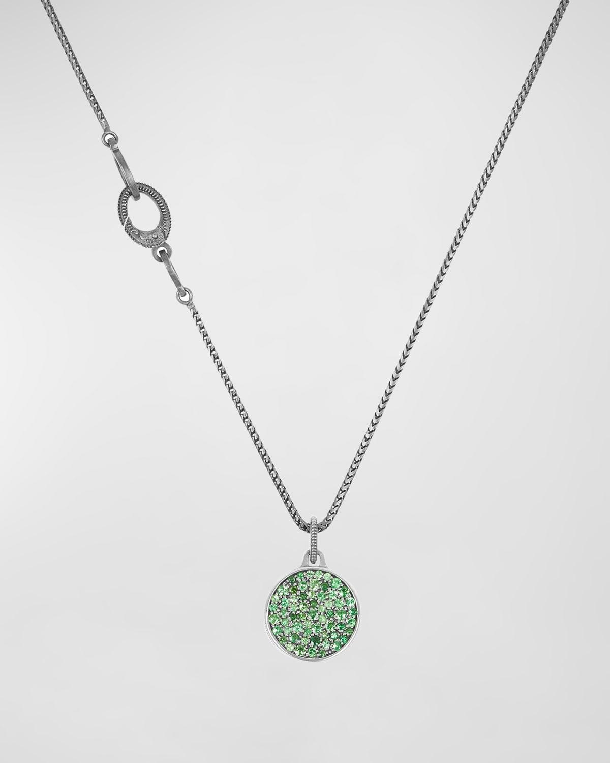 Mens Moneta Sovereign Disc Pendant Necklace Product Image