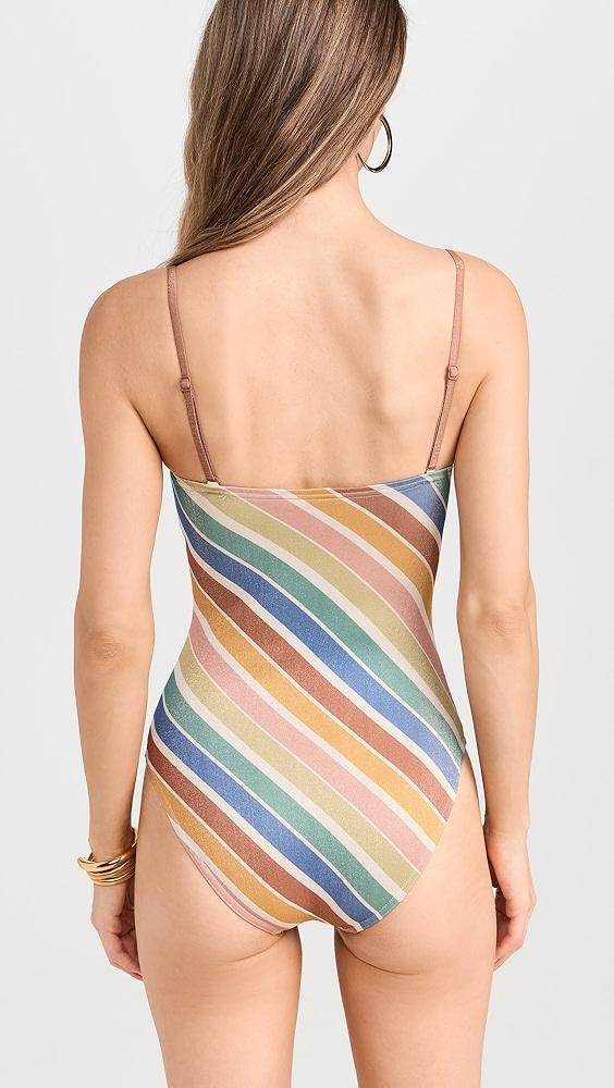 Zimmermann Everley Metallic Stripe 1 Piece | Shopbop Product Image