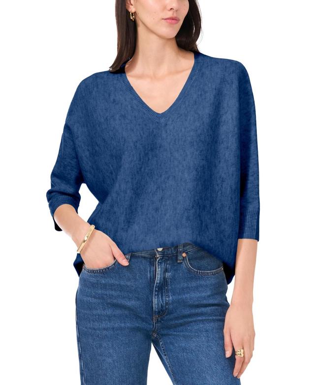 Vince Camuto Womens V-Neck Dolman-Sleeve Sweater Product Image