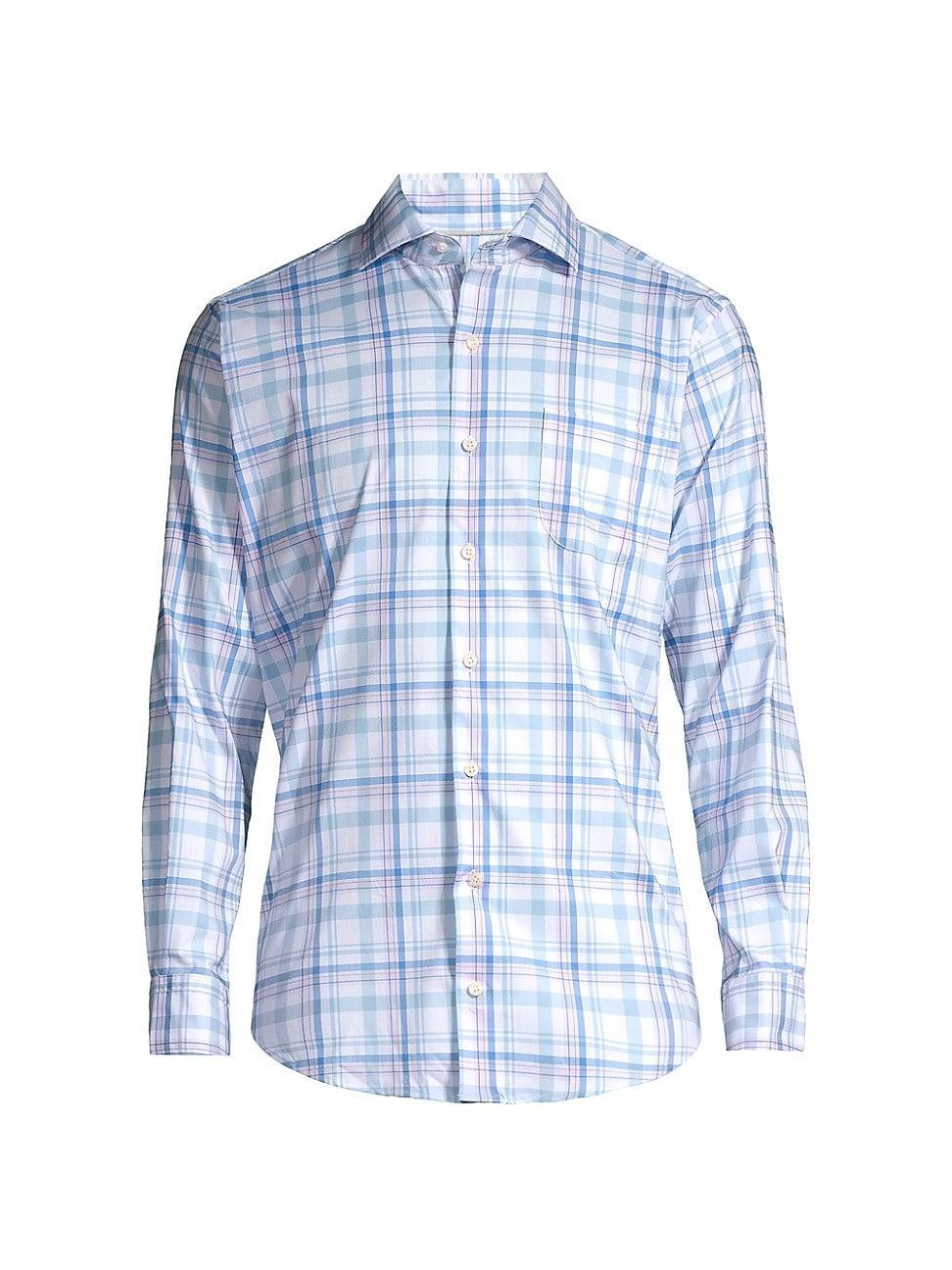 Peter Millar Payson Crown Lite Plaid Stretch Button-Up Shirt Product Image