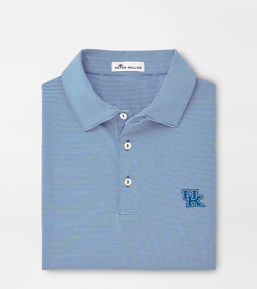 Peter Millar Mens Kentucky Jubilee Stripe Performance Polo | Color: Blue | Size: 3XL | UK Product Image