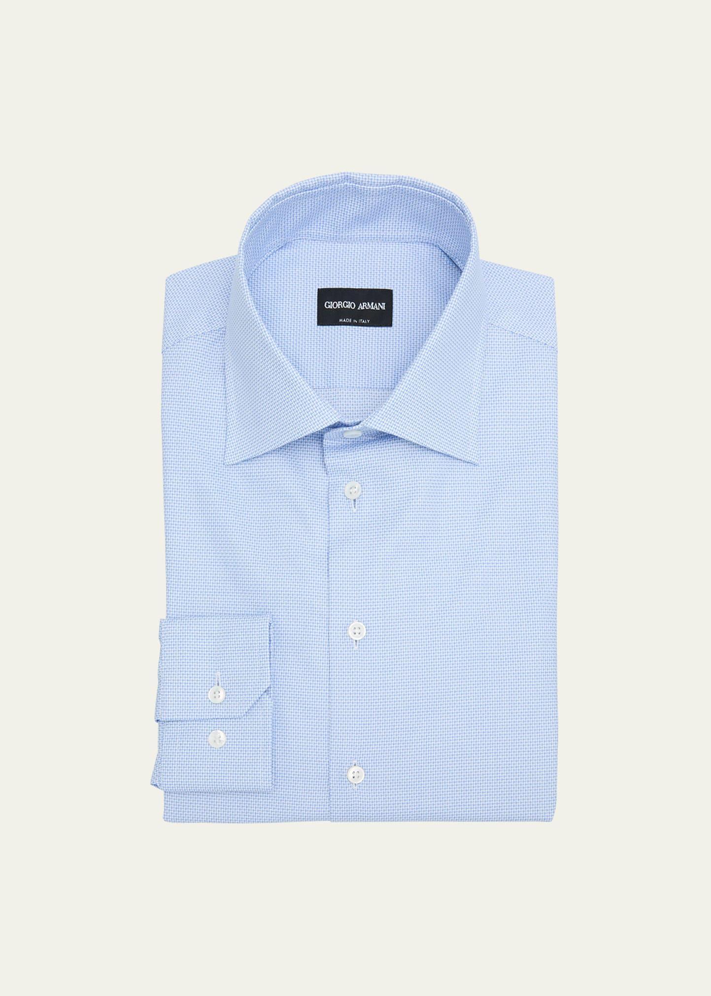 Mens Micro Print Dress Shirt Product Image