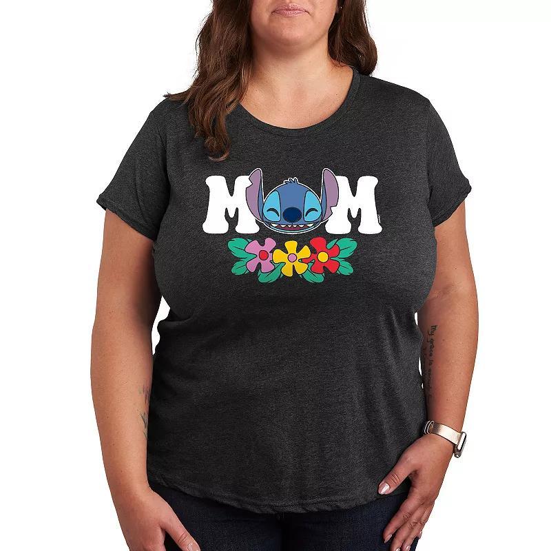 Disneys Lilo & Stitch Plus Mom Graphic Tee, Womens Product Image