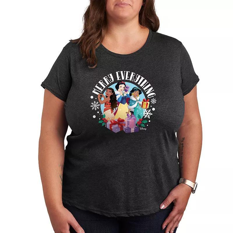 Disney Princess Plus Merry Everything Graphic Tee, Womens Product Image