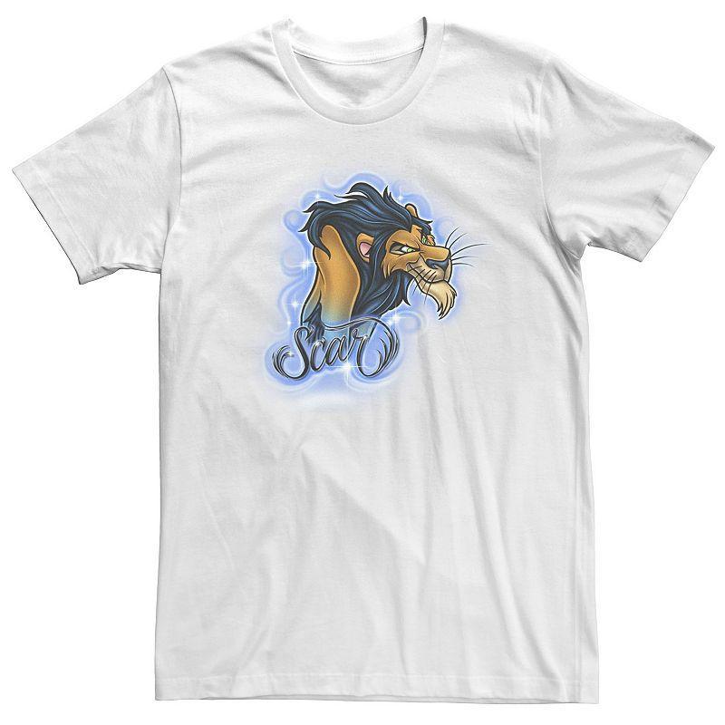 Big & Tall Disney The Lion King Scar Airbrushed Portrait Logo Tee, Mens Product Image