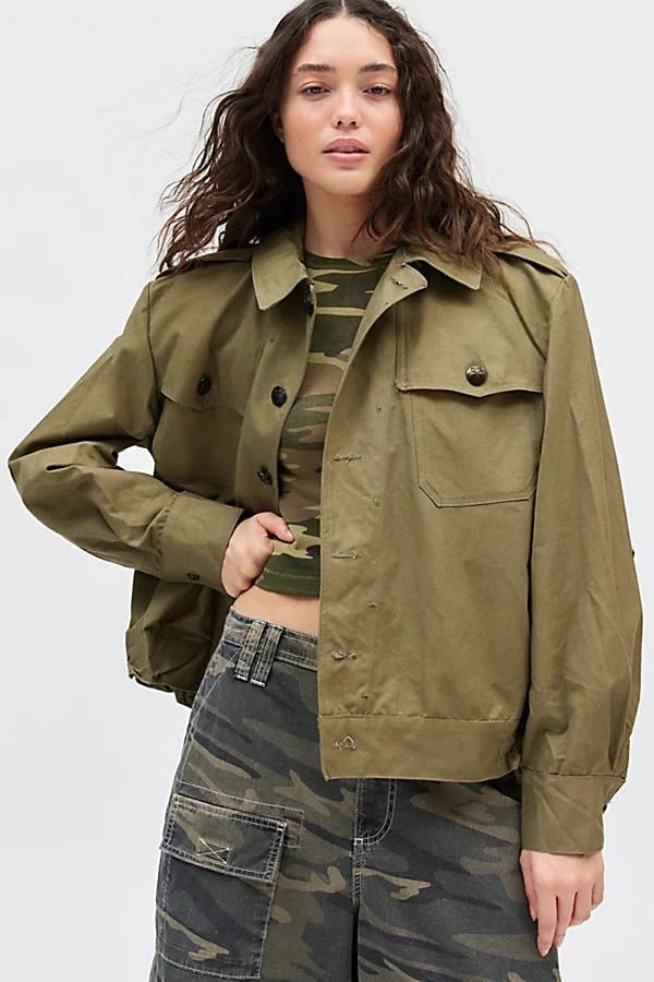 Urban Renewal Vintage Star Button Surplus Jacket Womens at Urban Outfitters product image