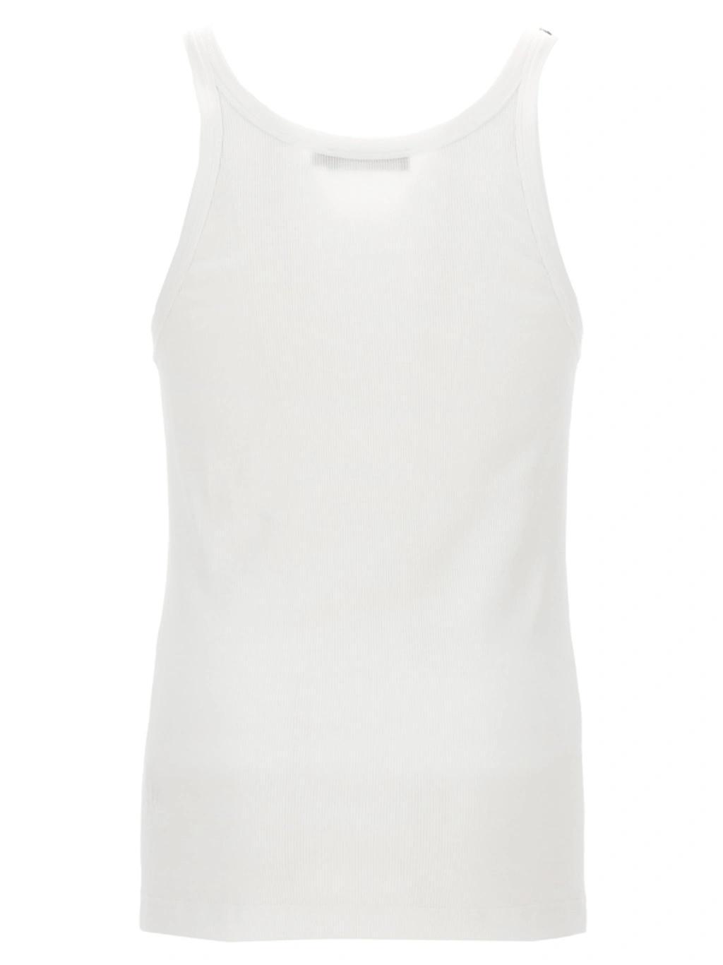 Ribbed Tank Top Tops In White Product Image