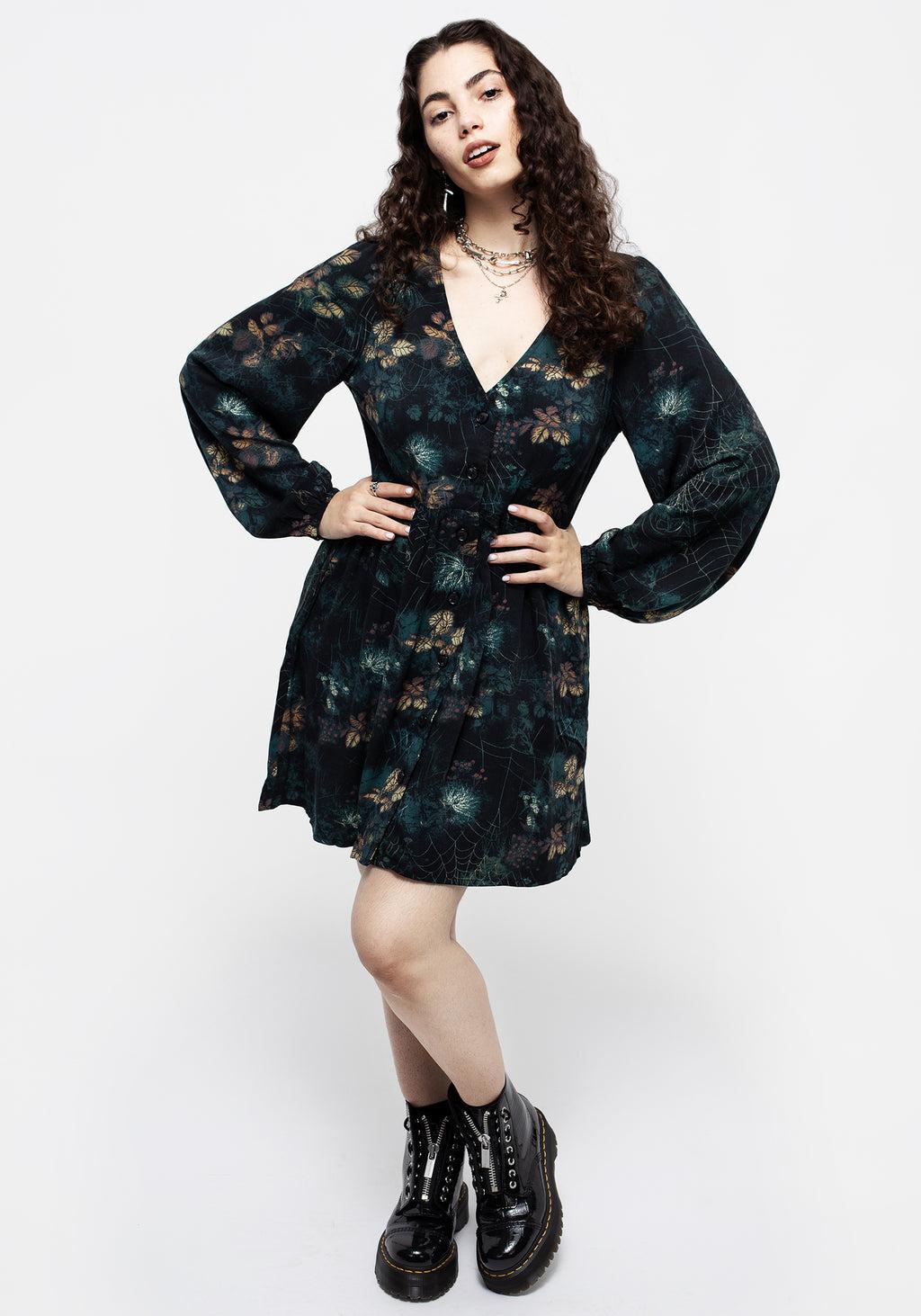 Blackthorn Button Up Mini Dress Product Image