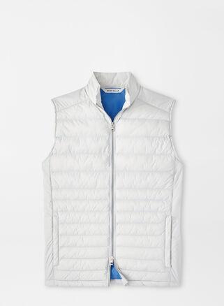 Peter Millar Mens Crown Elite Light Vest | Color: British Grey | Size: S Product Image