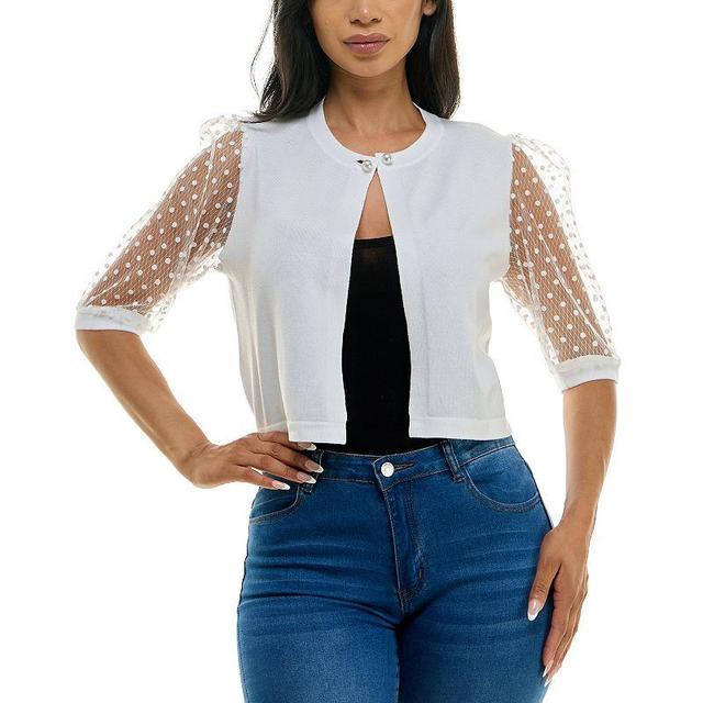 Womens Nina Leonard Mesh Bolero Product Image