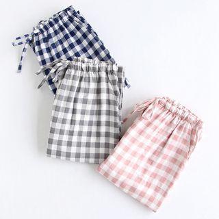 Couple Matching Plaid Pajama Pants (Various Designs) Product Image