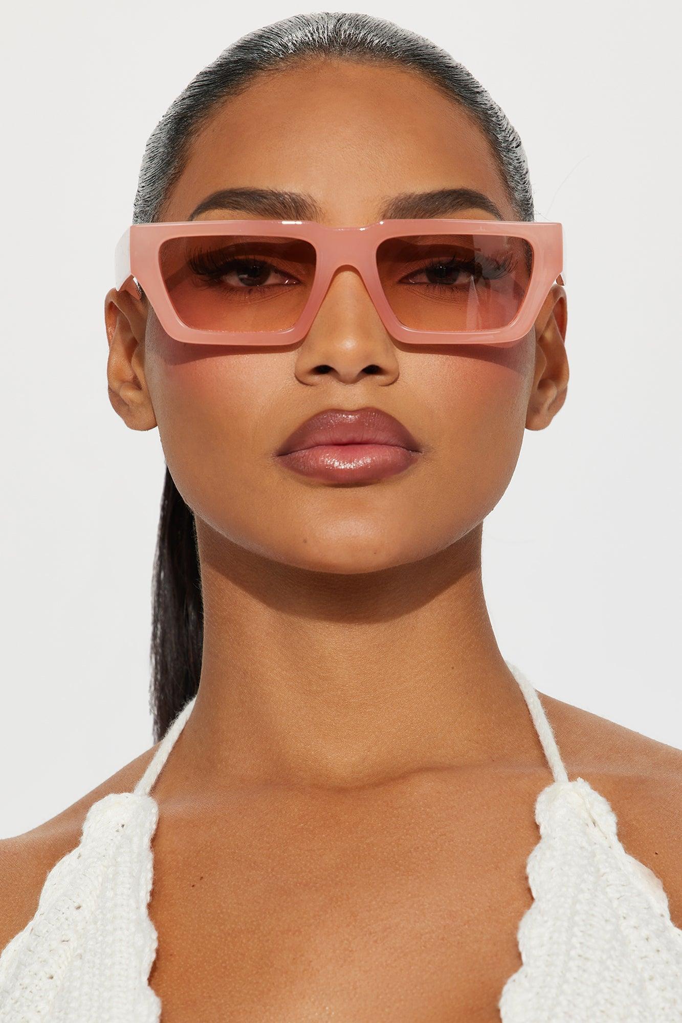 Summer Platter Sunglasses - Pink Product Image