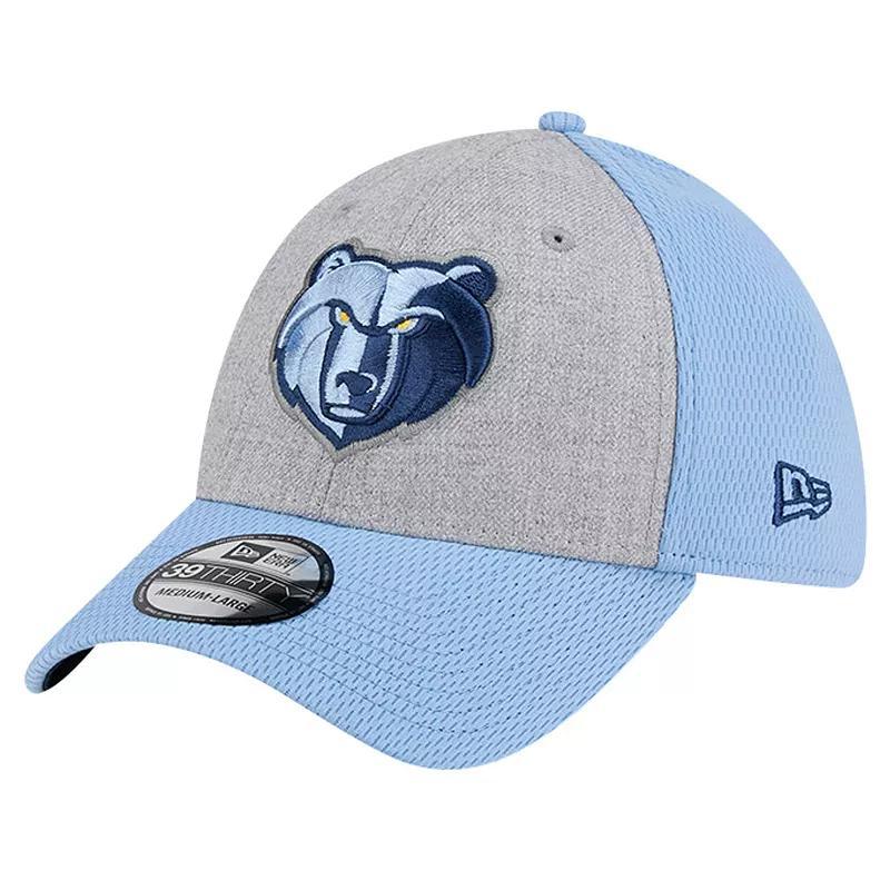 Mens New Era Heather Gray/Light Blue Memphis Grizzlies Two-Tone 39THIRTY Flex Hat Product Image