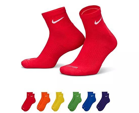 Nike Men's Small Quarter Socks 6 Pairs Product Image