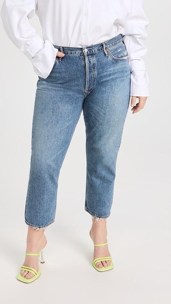 AGOLDE Riley High Rise Straight Crop Jeans | Shopbop Product Image