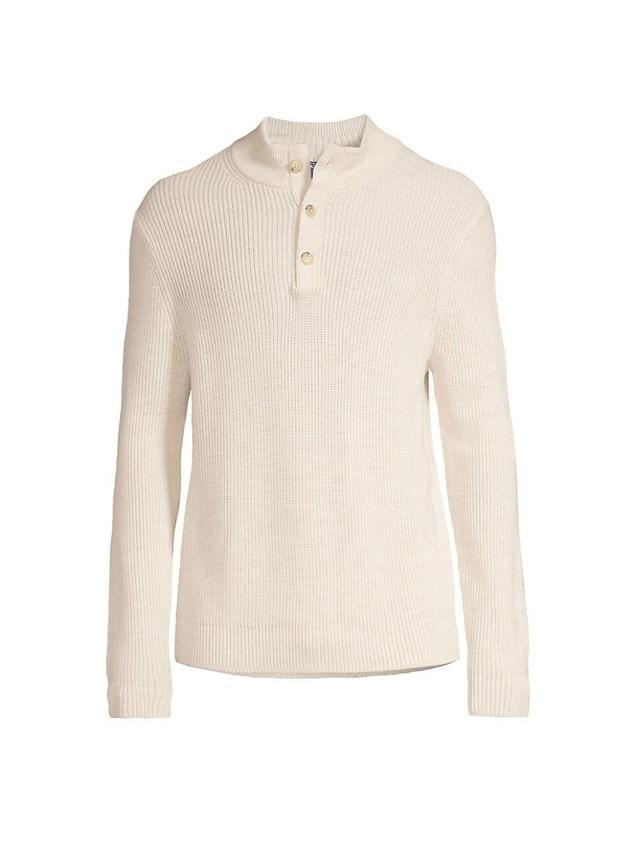 Mens Oysterman Button Mockneck Sweater Product Image