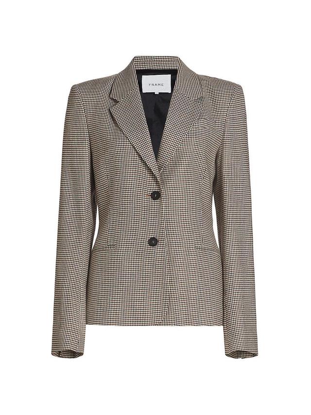 Womens The Femme Houndstooth Blazer Product Image