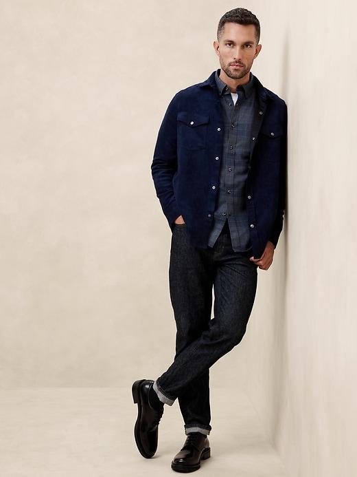 Slim Lightweight Flannel Shirt Product Image