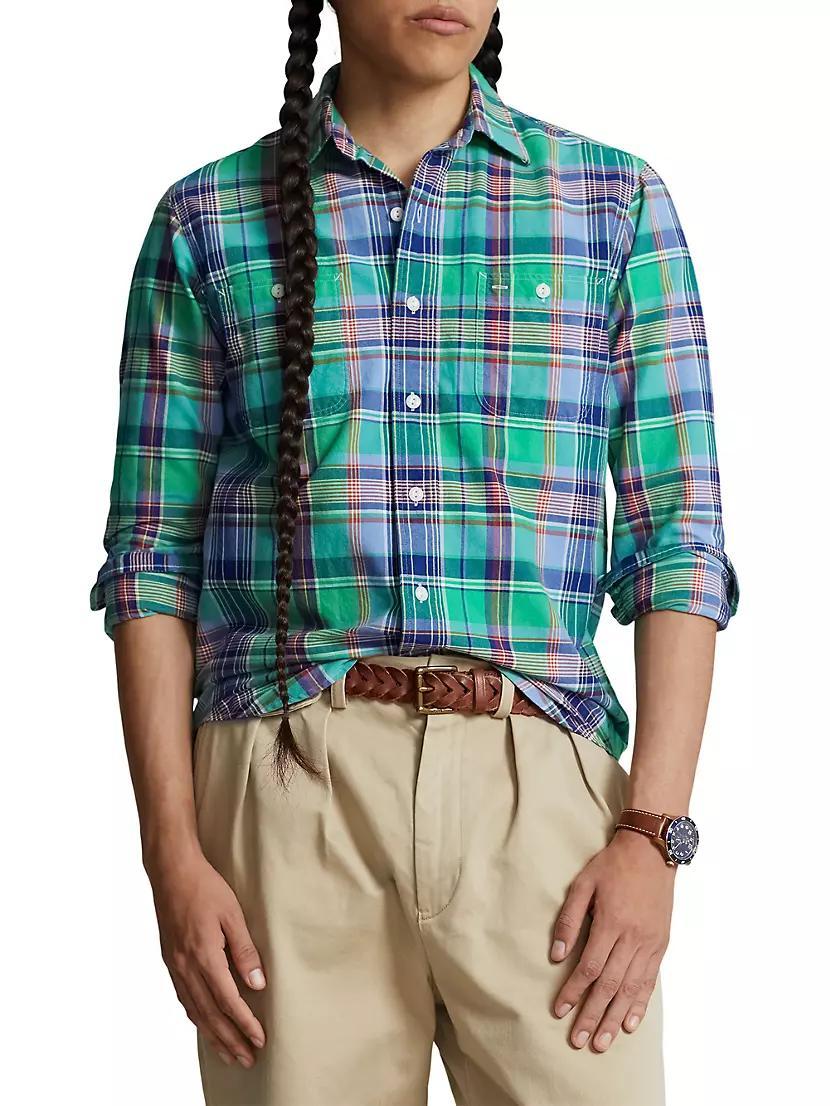 Classic Plaid Oxford Sport Shirt Product Image