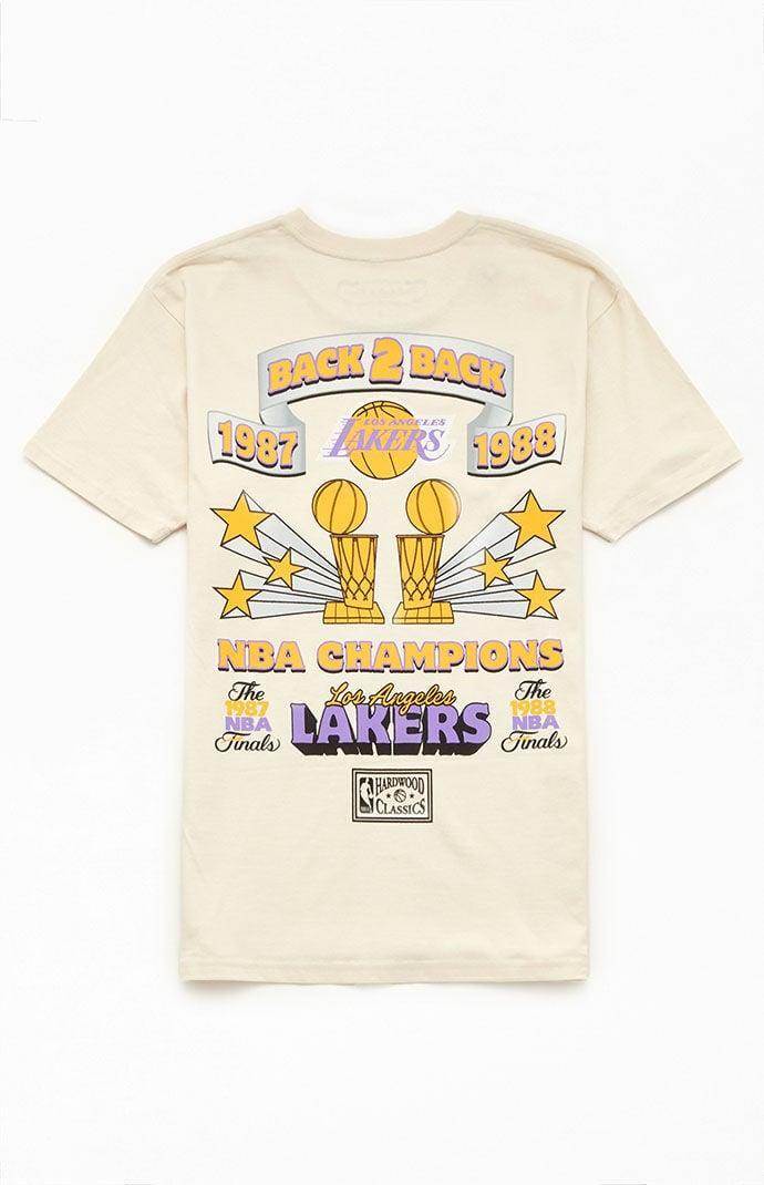 Mitchell & Ness Men's Back To Back LA Lakers T-Shirt Product Image