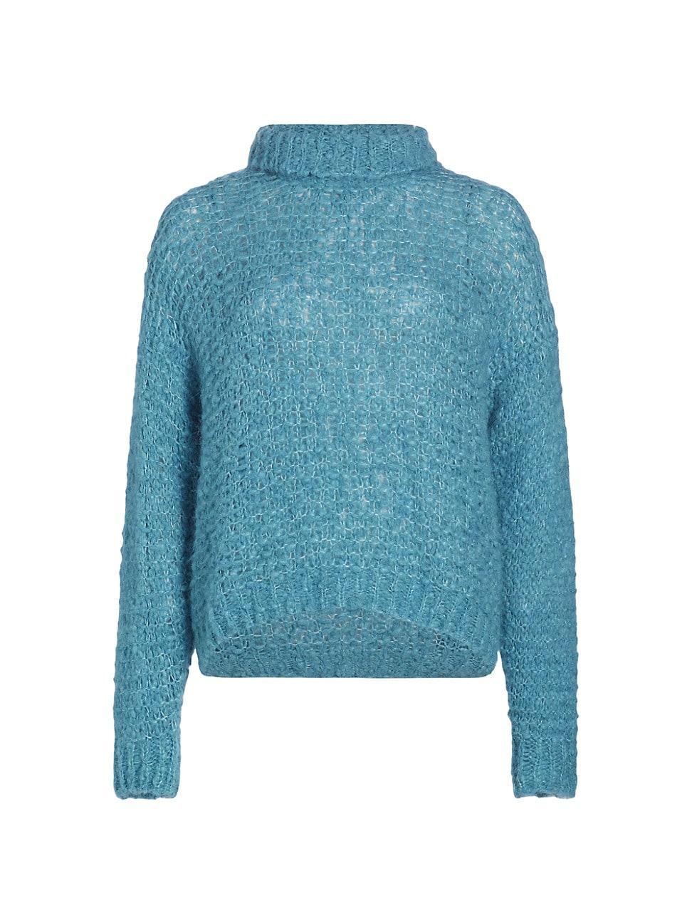 Womens Boucl Alpaca-Blend Turtleneck Sweater Product Image