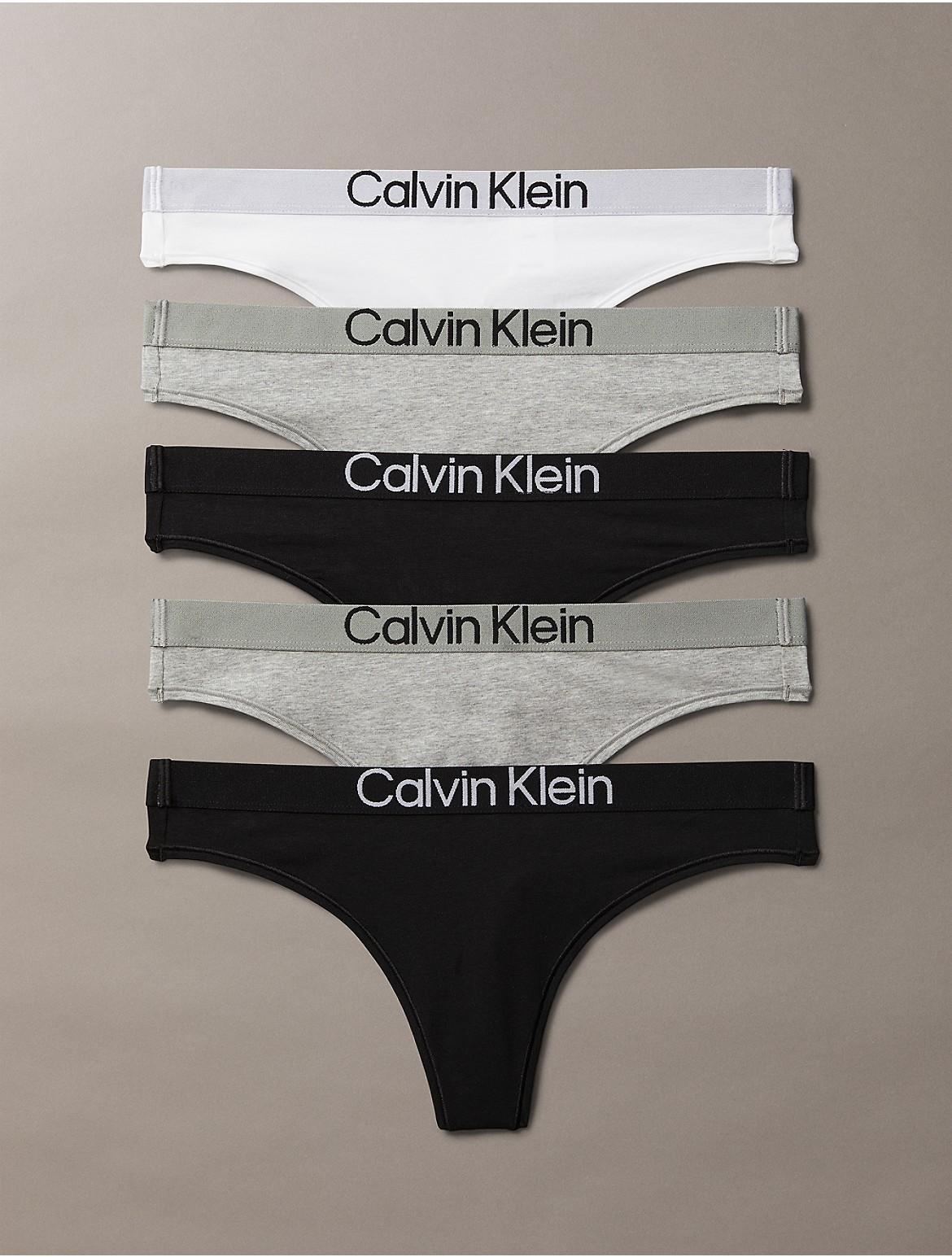 Calvin Klein Womens Maximum Cotton Thong - Grey - L Product Image