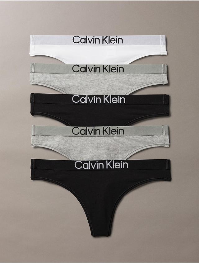 Calvin Klein Womens Maximum Cotton Thong - Grey - L Product Image