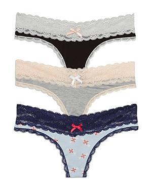 Honeydew Intimates 3-Pack Lace Thong Product Image