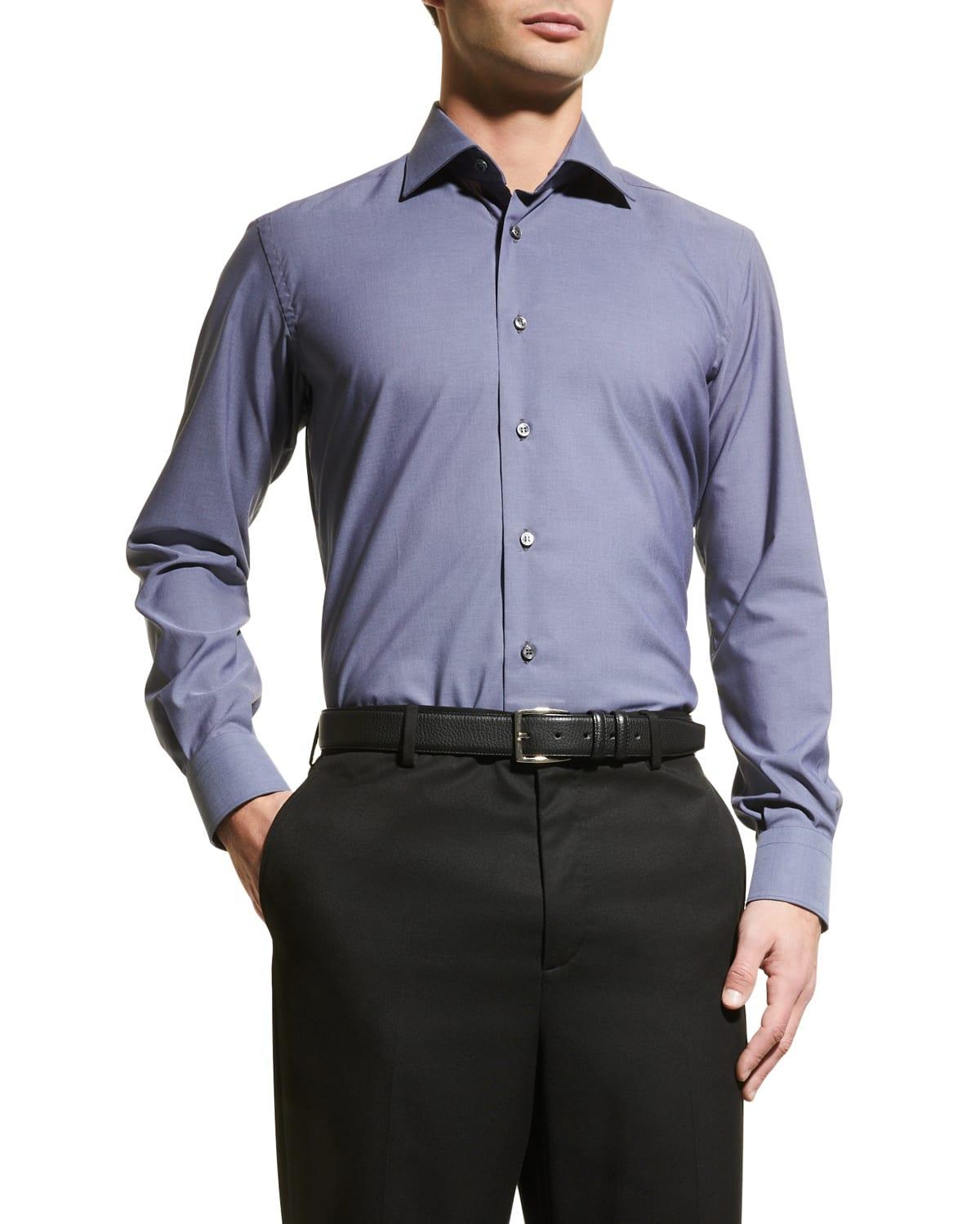 Mens Ventiquattro Anti-Crease Poplin Dress Shirt Product Image