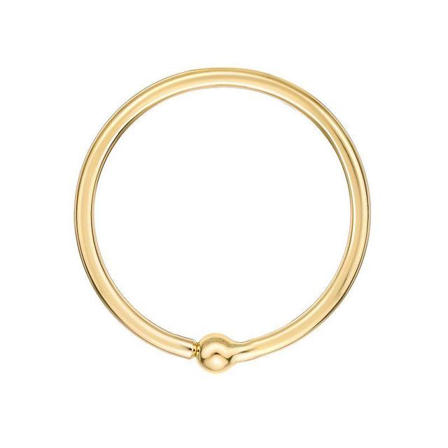 Lila Moon 14k Gold Captive Bead Hoop Nipple Ring, Womens Product Image