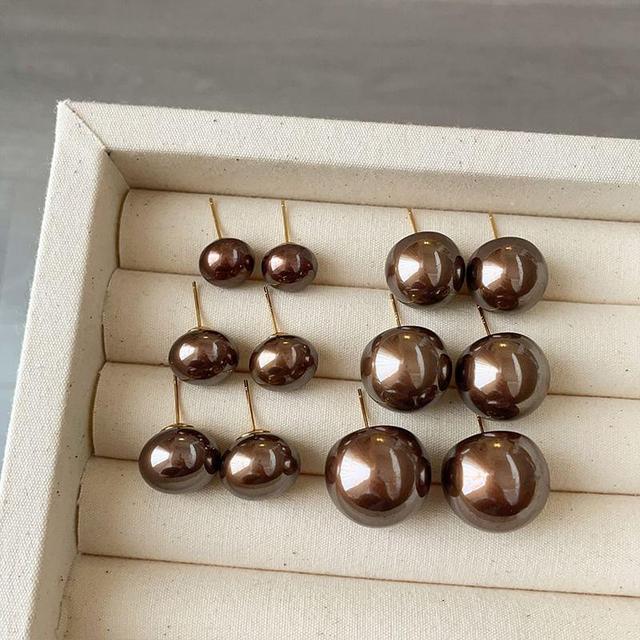 Faux Pearl Alloy Stud Earring (Various Designs) Product Image