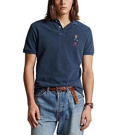 Polo Ralph Lauren Mesh Polo Truck Bear Short Sleeve Polo Shirt Product Image