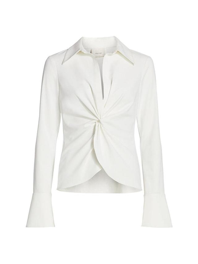 Cinq  Sept Mckenna Knot Waist Shirt Product Image