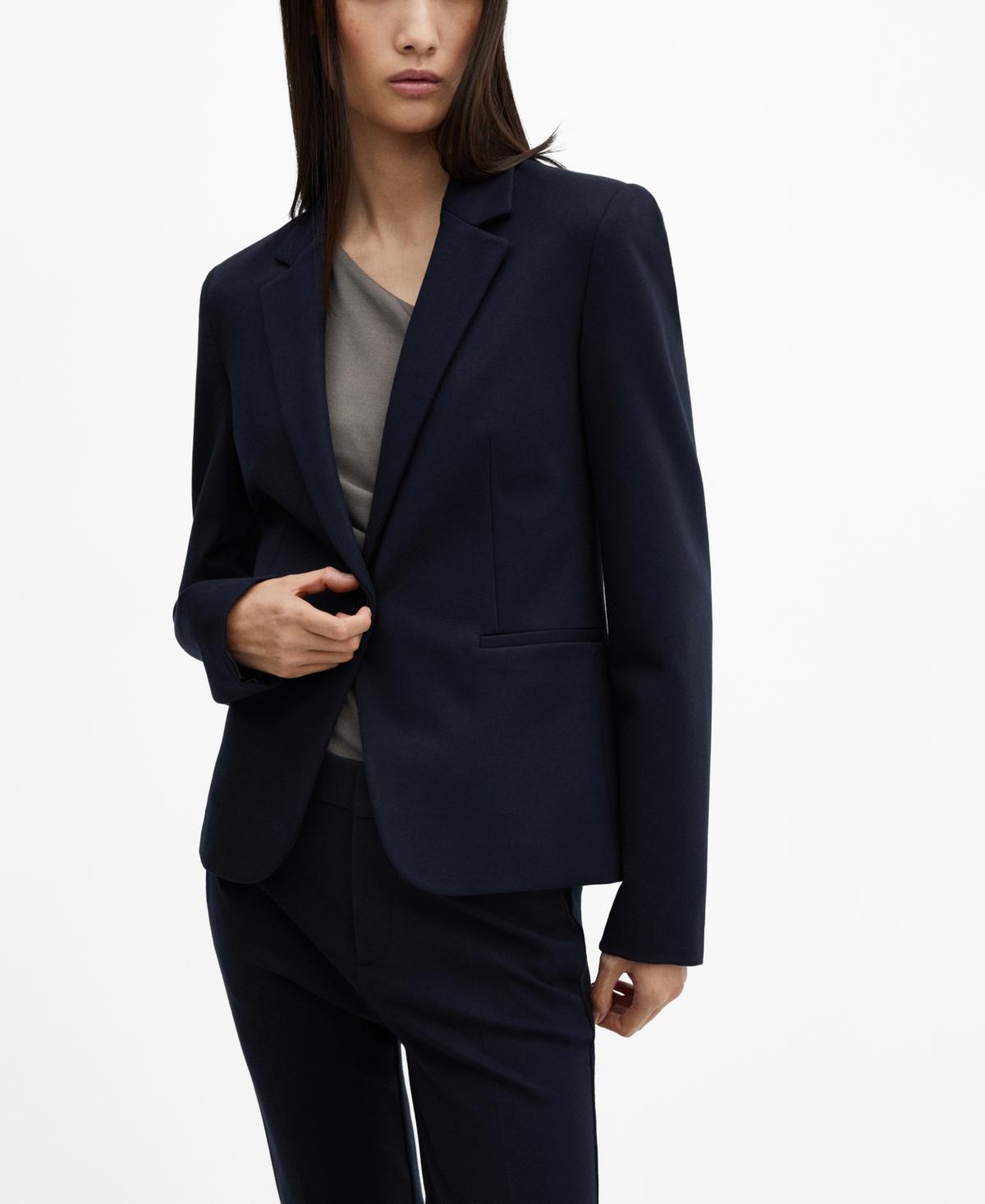 Women's Blunt Stitching Fitted Blazer Product Image