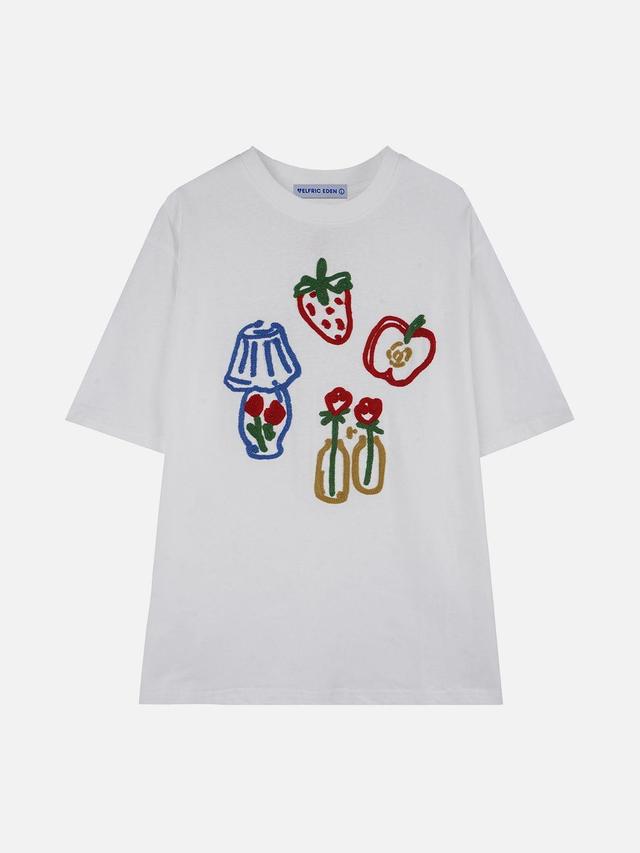 Aelfric Eden Knit Graphic Patchwork Tee Product Image