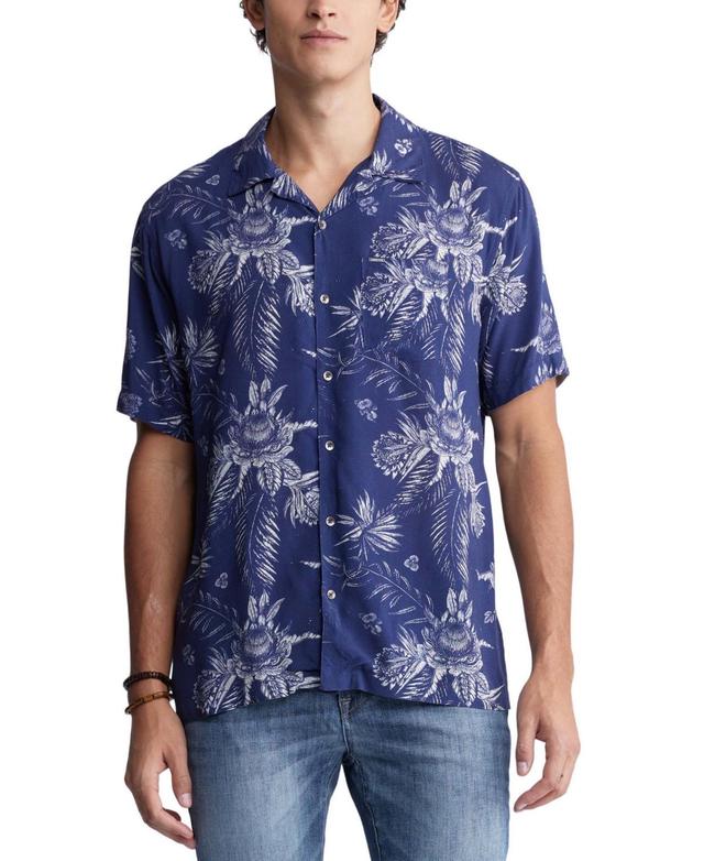 Buffalo David Bitton Mens Sidny Floral Print Short Sleeve Button-Front Shirt Product Image