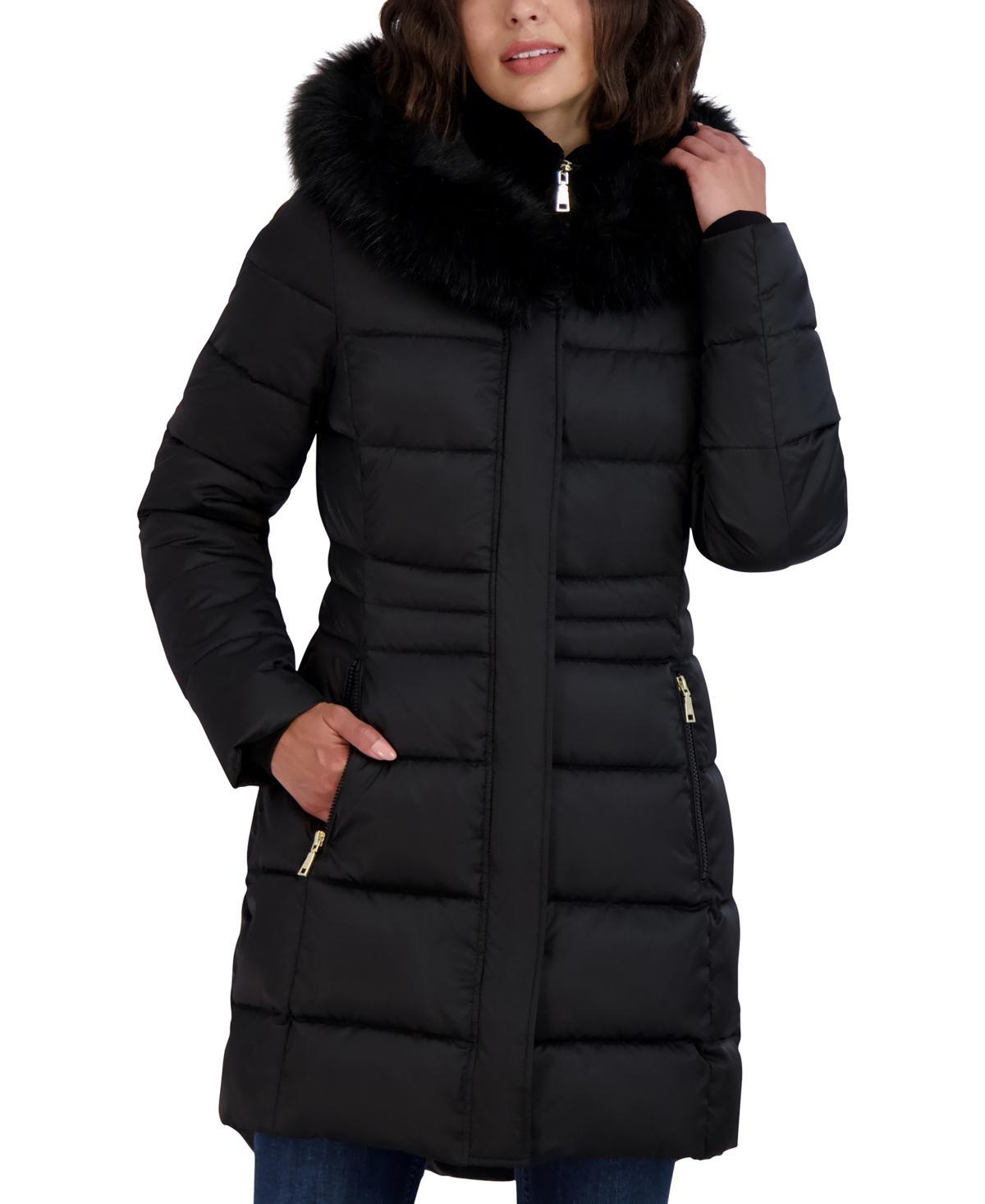 Tahari Dana Quilted Hooded Coat Product Image