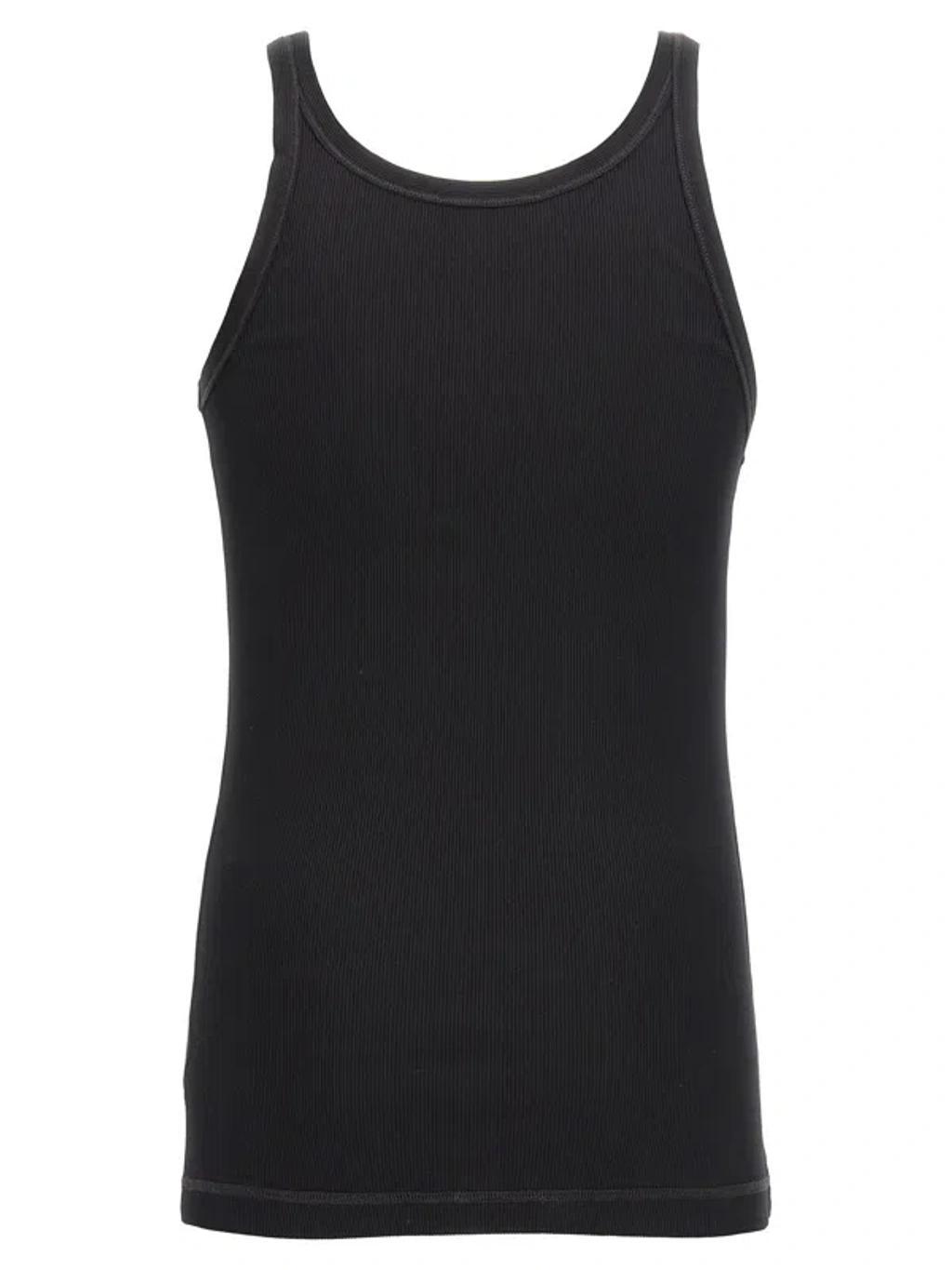 Logo Embroidery Tank Top Tops In Nero Product Image