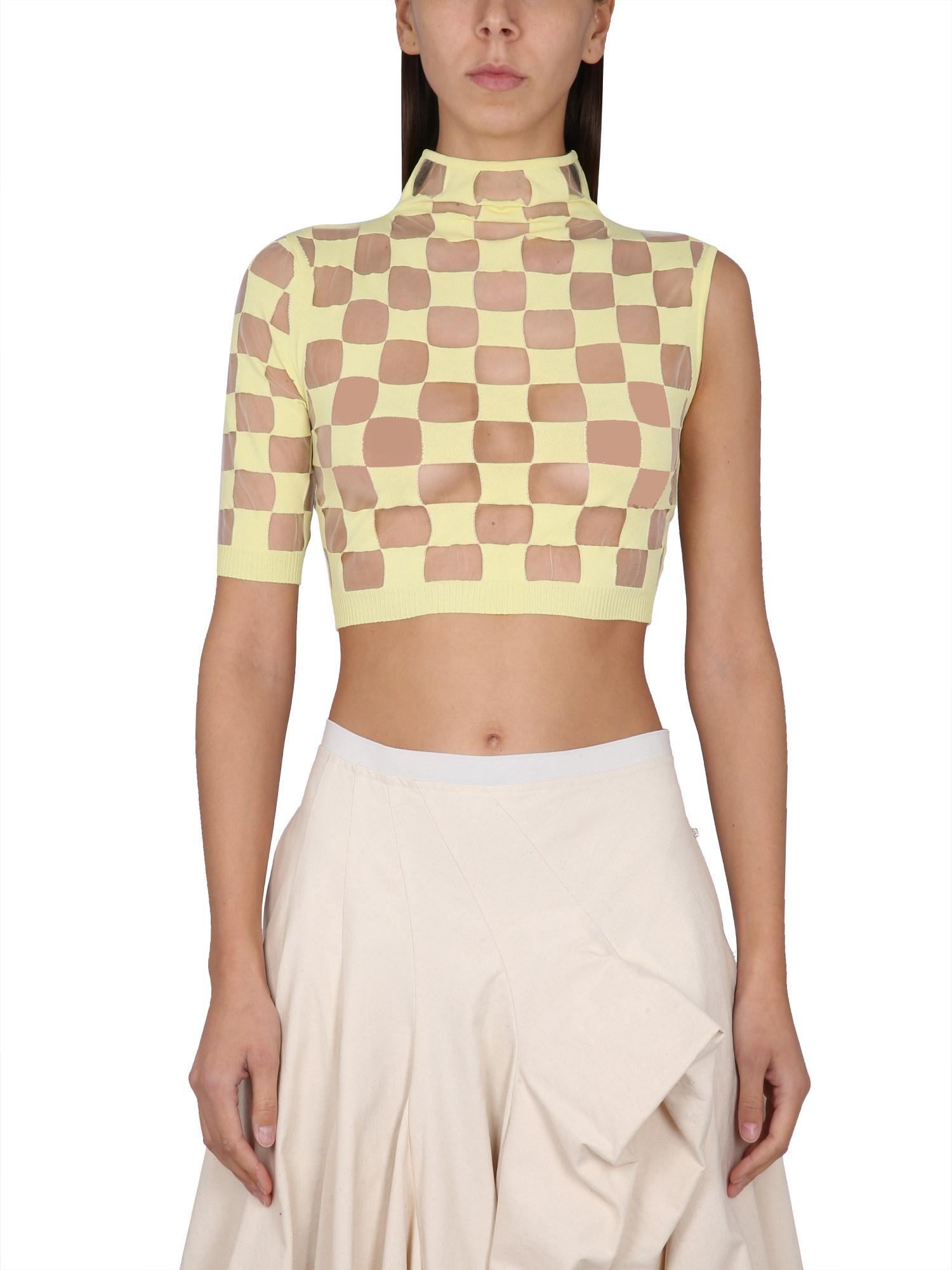 Asymmetrical Jeanne Top In Yellow Product Image