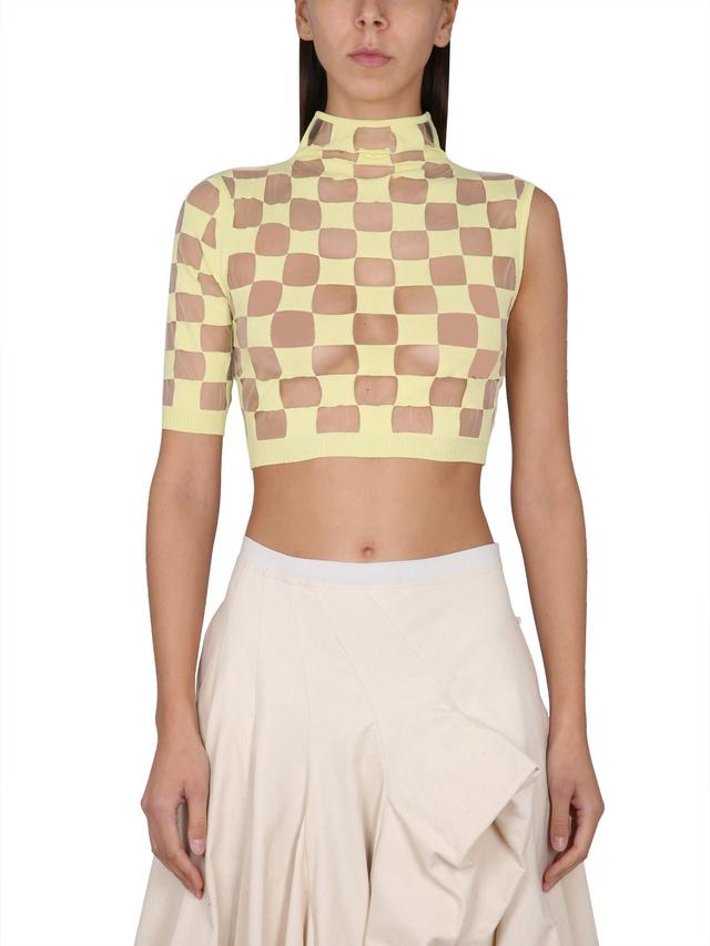 Asymmetrical Jeanne Top In Yellow Product Image